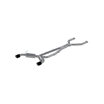 MBRP 16-19 Infiniti Q50 3.0L FWD/AWD 3in Cat Back con puntas de fibra de carbono de 4.5in OD - T304