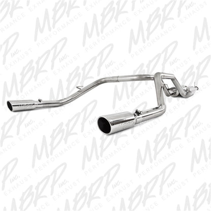 MBRP 2009-2010 Toyota Tundra 5.7L EC-Std. &amp; SB/CC-SB Cat Back Trasero dividido doble