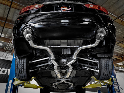 aFe Takeda 2.5in 304 SS Cat-Back Sistema de escape con puntas de fibra de carbono 16-18 Infiniti Q50 V6-3.0L (tt)