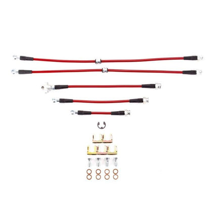 Power Stop 85-92 Chevrolet Camaro Front & Rear SS Braided Brake Hose Kit