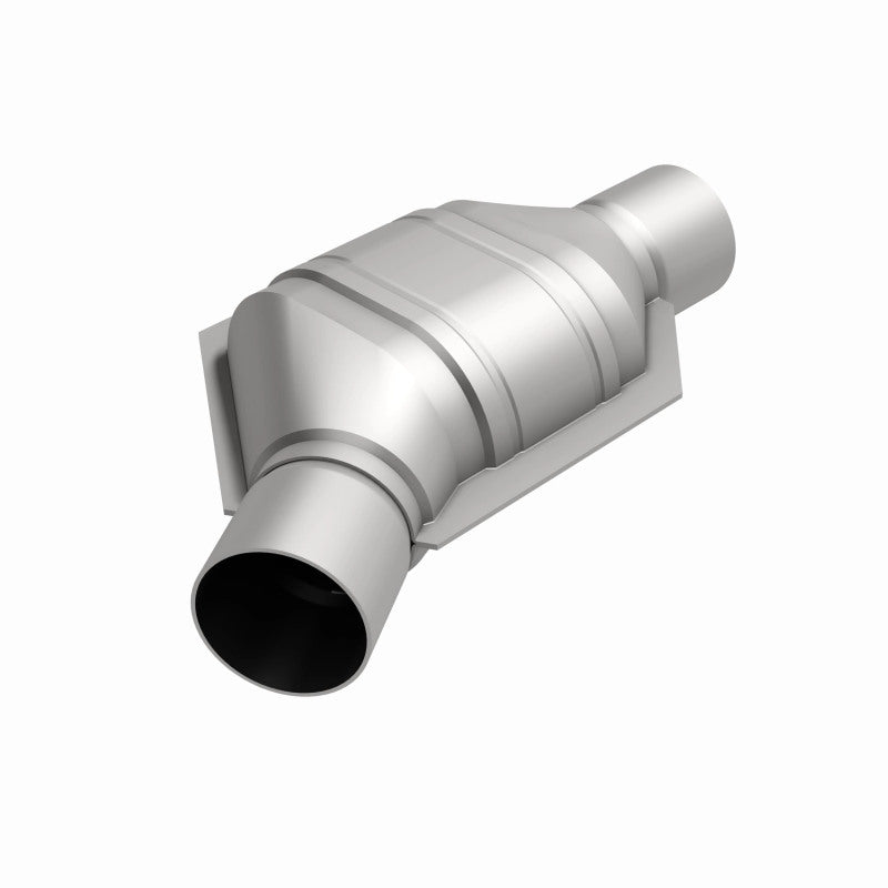 MagnaFlow Universal Catalytic Converter 2.25in Inlet/Outlet Angled Offset/Center Calif OBDII