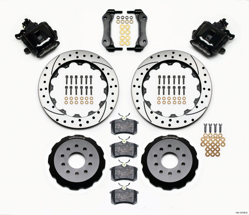 Kit de freio de estacionamento combinado Wilwood traseiro 12,88 pol. Mustang perfurado 94-04