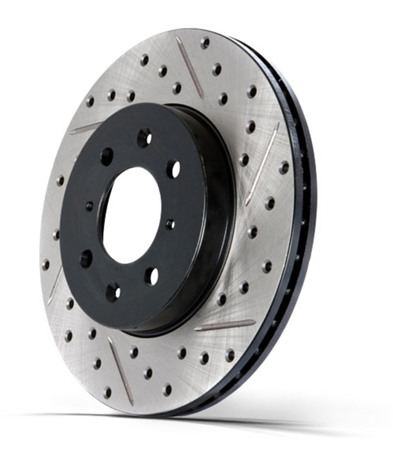 StopTech 91-96 Chevrolet Caprice Sport Drilled & Slotted Front Left Rotor