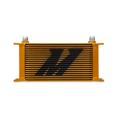 [GARAGE SALE] - Mishimoto Universal 19 Row Oil Cooler - Gold
