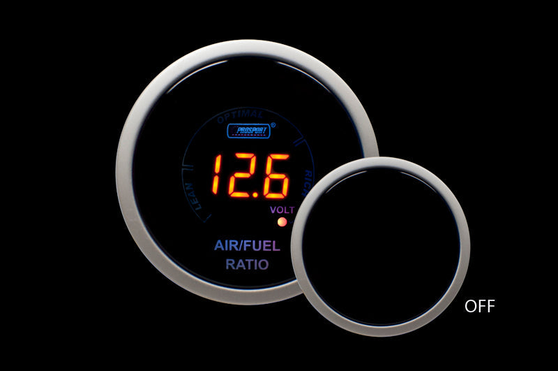 Pro Sport Gauges - Digital Air Fuel Ratio & Volt Gauge-AMBER Display (216SAFLED-AMB)
