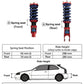 Buddy Club - Sport Spec Damper Coilovers Kit Honda Civic 92-00, Integra 94-01 EG/EK/DC2 (BC02-SSHEG)