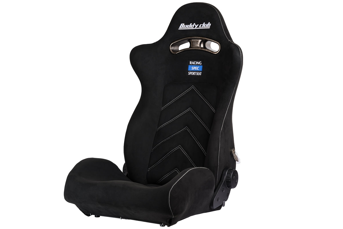 Buddy Club - Racing Spec Sport Reclinable Seat Black With Adaptor Plate (BC08-RSSS-B1)