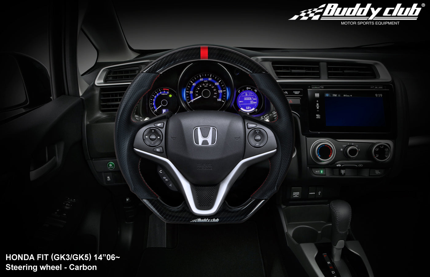 Buddy Club - Sport Steering Wheel Fit 15+ -Carbon Style (BC08-RSSWGK-C)
