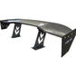 NRG - CARBON FIBER SPOILER - UNIVERSAL (59") W / NRG ARROW CUT OUT STANDS AND NRG LOGO LARGE END PLATES