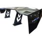 NRG - CARBON FIBER SPOILER - UNIVERSAL (59") W / NRG ARROW CUT OUT STANDS AND NRG LOGO LARGE END PLATES
