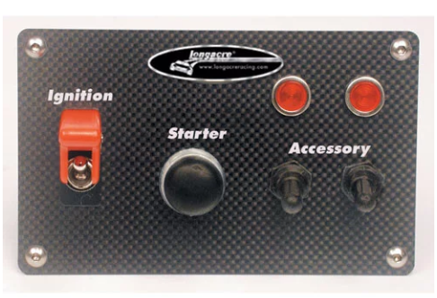 Longacre Racing - Carbon Fiber Switch Panel 4 Switch (44535)