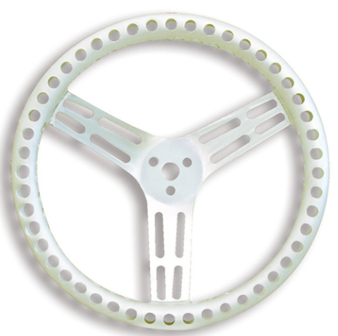 Longacre Racing - Volante de alumínio de 14" sem revestimento (56835)