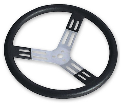Longacre Racing - Volante de alumínio preto de 15" (56820)