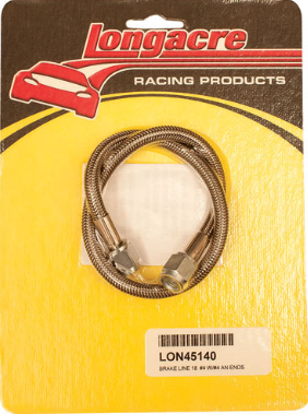 Longacre Racing - Mangueira de freio trançada - Mangueira 4AN (45140)
