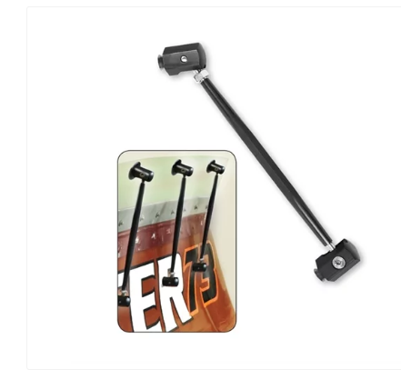 Longacre Racing - Suporte Splitter 6in. Redondo Preto Aço Heim 1 (23776) 