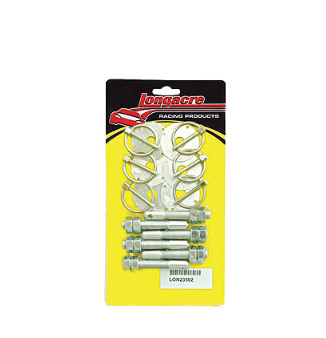 Longacre Racing - Kit de pinos de capô de alumínio 1/2" - 20 (23502)