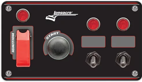 Longacre Racing - Painel de interruptores de alumínio 4 interruptores (44867)