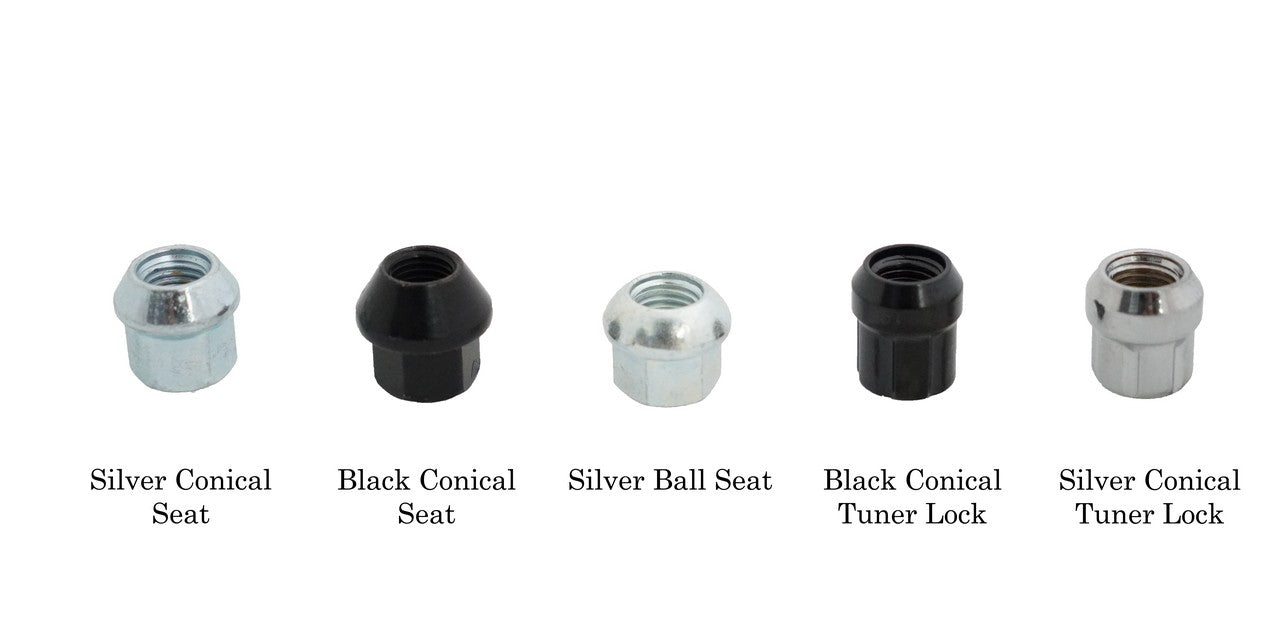Hardware de automobilismo - kit de pinos prateados de 44 mm 12 × 1,5