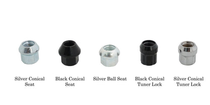 Hardware de automobilismo - kit de pinos prateados de 44 mm 12 × 1,5