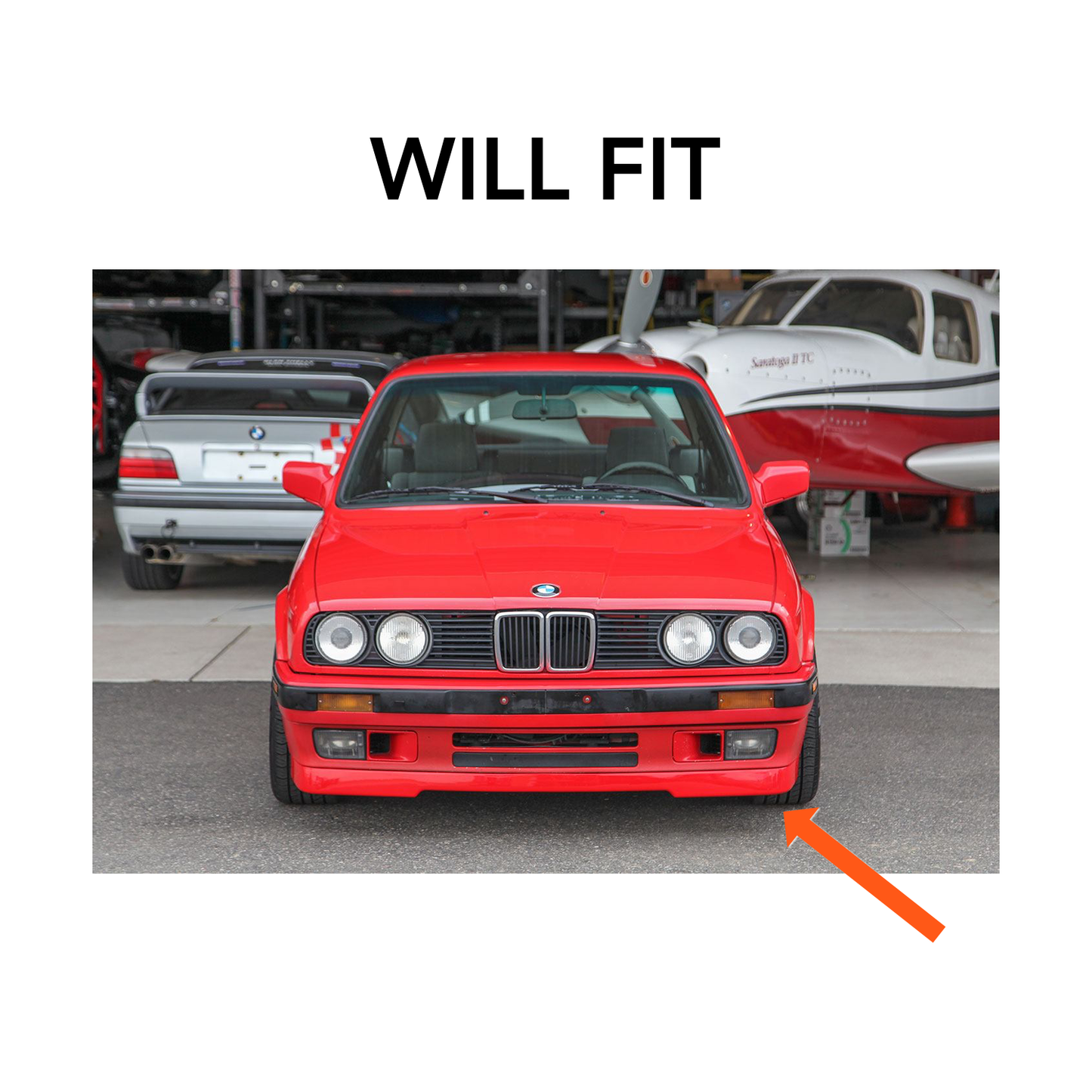 Race German -  E30 Sport Front Lip (IS Style)