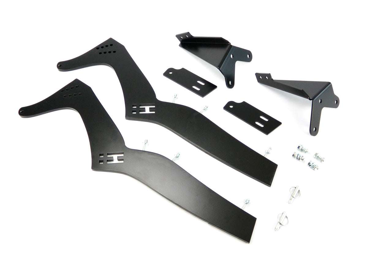 HARD Motorsport - BMW E46 Sedan Chassis-Mount Rear Spoiler Upright Kit (E46UPRIGHT4D)