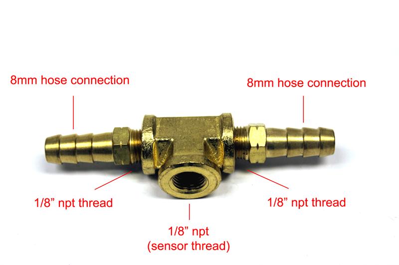 Pro Sport Gauges - Fuel Pressure sender T-Fitting adaptor