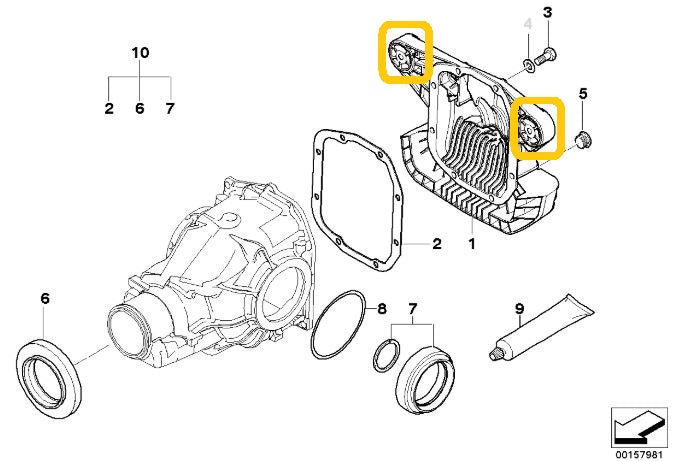 IRP - Buchas diferenciais de alumínio BMW E46 M3 (IRPDB-46MAL) 