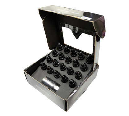 NRG - 500 SERIES "STEEL" LUG NUT BULLET SHAPE 5 LUG SETS (21 PIECES) INCL LOCK KEY