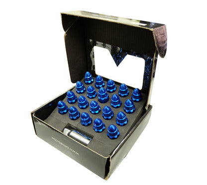 NRG - 500 SERIES "STEEL" LUG NUT BULLET SHAPE 5 LUG SETS (21 PIECES) INCL LOCK KEY