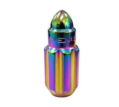 NRG - 500 SERIES "STEEL" LUG NUT BULLET SHAPE 5 LUG SETS (21 PIECES) INCL LOCK KEY