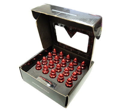 NRG - SÉRIE 500 "AÇO" LUG PORCA BULLET FORMA 5 CONJUNTOS DE LUG (21 PEÇAS) INCL CHAVE DE TRAVA