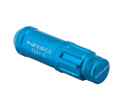 NRG - 700 SERIES "STEEL" LUG NUTS W/ DUST CAP COVER 5 LUG SETS (21 PIECES) INCL LOCK & LOCK SOCKET