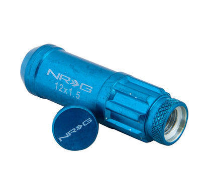 NRG - 700 SERIES "STEEL" LUG NUTS W/ DUST CAP COVER 5 LUG SETS (21 PIECES) INCL LOCK & LOCK SOCKET