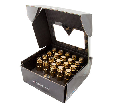 NRG - 700 SERIES "STEEL" LUG NUTS W/ DUST CAP COVER 5 LUG SETS (21 PIECES) INCL LOCK & LOCK SOCKET