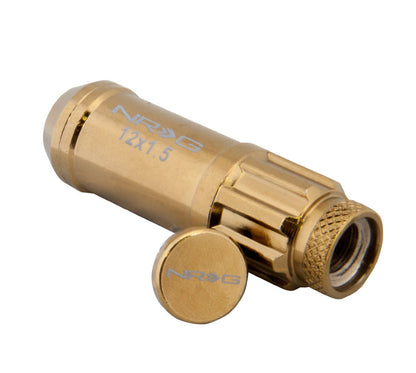 NRG - 700 SERIES "STEEL" LUG NUTS W/ DUST CAP COVER 5 LUG SETS (21 PIECES) INCL LOCK & LOCK SOCKET