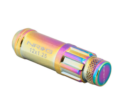 NRG - 700 SERIES "STEEL" LUG NUTS W/ DUST CAP COVER 5 LUG SETS (21 PIECES) INCL LOCK & LOCK SOCKET