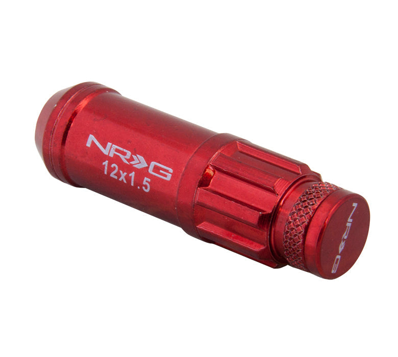 NRG - 700 SERIES "STEEL" LUG NUTS W/ DUST CAP COVER 5 LUG SETS (21 PIECES) INCL LOCK & LOCK SOCKET