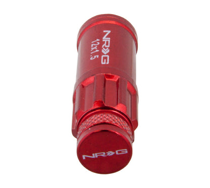 NRG - 700 SERIES "STEEL" LUG NUTS W/ DUST CAP COVER 5 LUG SETS (21 PIECES) INCL LOCK & LOCK SOCKET