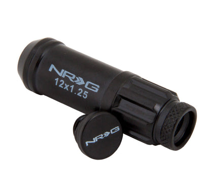 NRG - 700 SERIES "STEEL" LUG NUTS W/ DUST CAP COVER 5 LUG SETS (21 PIECES) INCL LOCK & LOCK SOCKET