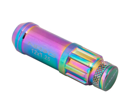 NRG - 700 SERIES "STEEL" LUG NUTS W/ DUST CAP COVER 5 LUG SETS (21 PIECES) INCL LOCK & LOCK SOCKET
