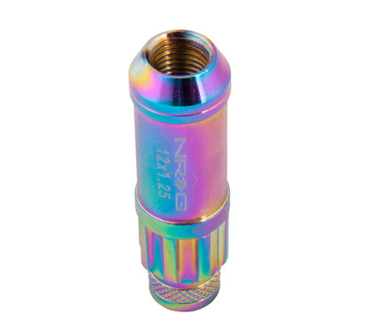 NRG - 700 SERIES "STEEL" LUG NUTS W/ DUST CAP COVER 5 LUG SETS (21 PIECES) INCL LOCK & LOCK SOCKET