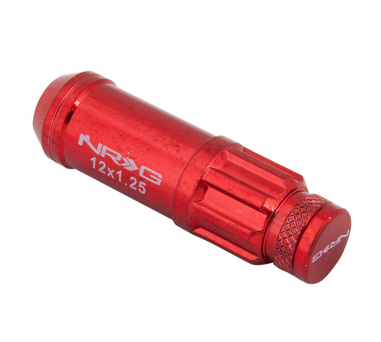 NRG - 700 SERIES "STEEL" LUG NUTS W/ DUST CAP COVER 5 LUG SETS (21 PIECES) INCL LOCK & LOCK SOCKET