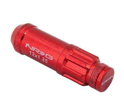 NRG - 700 SERIES "STEEL" LUG NUTS W/ DUST CAP COVER 5 LUG SETS (21 PIECES) INCL LOCK & LOCK SOCKET