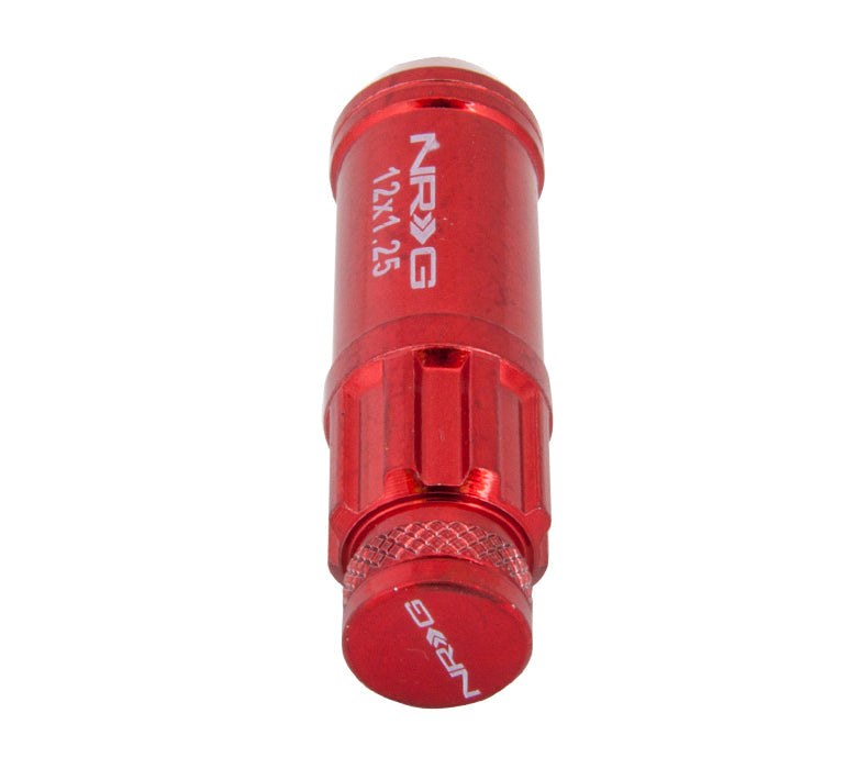NRG - 700 SERIES "STEEL" LUG NUTS W/ DUST CAP COVER 5 LUG SETS (21 PIECES) INCL LOCK & LOCK SOCKET