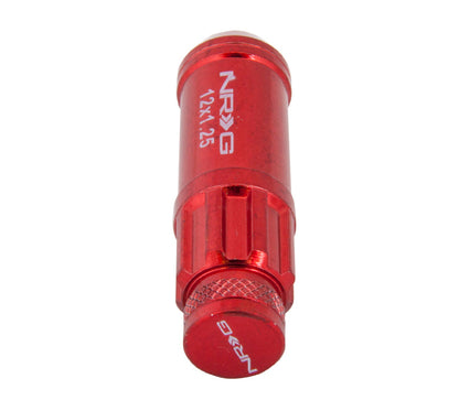 NRG - 700 SERIES "STEEL" LUG NUTS W/ DUST CAP COVER 5 LUG SETS (21 PIECES) INCL LOCK & LOCK SOCKET