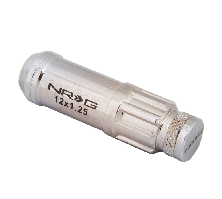 NRG - 700 SERIES "STEEL" LUG NUTS W/ DUST CAP COVER 5 LUG SETS (21 PIECES) INCL LOCK & LOCK SOCKET
