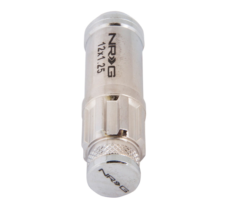 NRG - 700 SERIES "STEEL" LUG NUTS W/ DUST CAP COVER 5 LUG SETS (21 PIECES) INCL LOCK & LOCK SOCKET