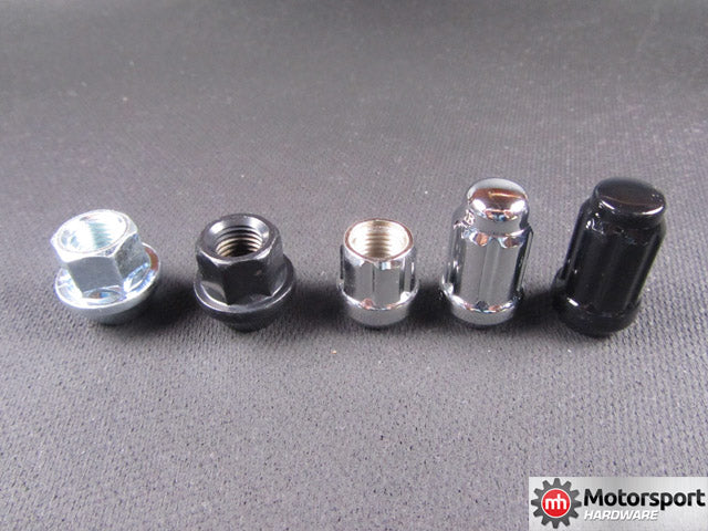Motorsport Hardware - 82mm Black Bullet Nose Race Stud Kit 14×1.5