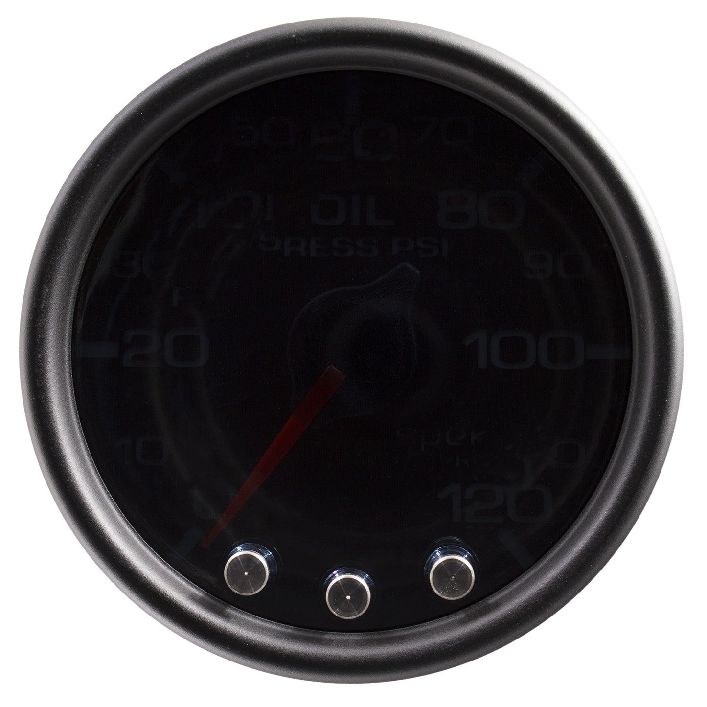 AutoMeter - 2-1/16" OIL PRESSURE, 0-120 PSI, STEPPER MOTOR, SPEK-PRO, BLACK DIAL, BLACK BEZEL, SMOKED LENS (P32552)