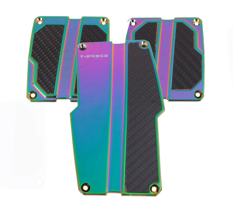 NRG - BRUSHED ALUMINUM SPORT PEDALS; MANUAL TRANS STYLE